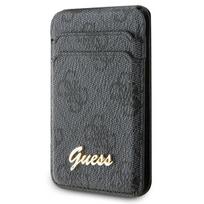 GUESS Wallet Card Slot Stand GUWMSHG4SHK black/black MagSafe 4G Classic Logo