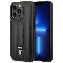 Karl Lagerfeld KLHCP14LPSQPK iPhone 14 Pro 6.1" hard case, black, Puffy Ikonik Pin