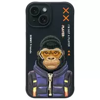 Nimmy Cool AND Cute 2.0 Monkey phone case for iPhone 15, black
