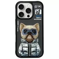 Nimmy Cool AND Cute 2.0 Dog Phone Case for iPhone 16 Pro Max, Black