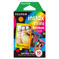 Fujifilm Instax Mini Rainbow Instant Film | 86 x 54 mm | Quantity of 10
