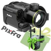 PIXFRA TAURUS PFI-T450LRF 384×288 50mm 1x-8x 50Hz Wi-Fi + gift Huntop E50 trail camera termovizoriai antgaliai PFI-T450LRF / ES-E50G