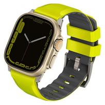 uniq Linus Strap Apple Watch Series 1-8/SE/SE2/Ultra 42/44/45/49mm Airosoft Silicone, lime