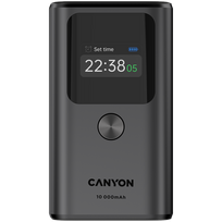 Canyon OnPower 130 TFT 10000 mAh PD 30W grafitowy