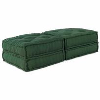 Modulinė sofa 2 vnt. Audinys Žalia 140 x 70 x 36 cm