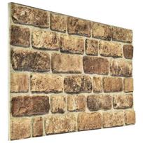 Sienų plokštės 10 vnt. 100 x 50 cm Tamsus Smėlis EPS putos