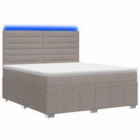 LED lovos čiužinys su LED apšvietimu Taupe 140 x 190 cm Audinys