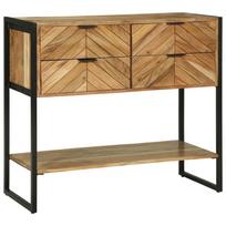 Konsolinis stalas Ruda 90 x 35 x 80 cm Kietos akacijos mediena