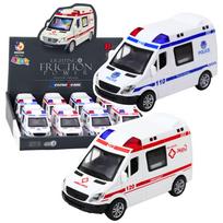 Žaislinis greitosios pagalbos automobilis Lean Toys, (spalva/dizainas parenkami atsitiktine tvarka)