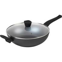 Russell Hobbs Wokas RH01709EU, 28cm, matinė pilka, aliuminis, 8.1cm, su dangčiu, plaunamas indaplovėje