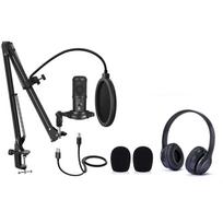 Easypix My Studio Podcast 62021, 36dB, 20-20000Hz, 32Ω, USB Type-A, rinkinys: mikrofonas, garso filtras, ausinės, stovas