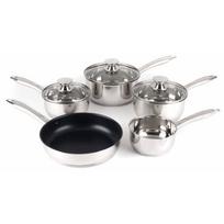 Russell Hobbs Classic Collection S/S puodų rinkinys BW06572EU72, 5 vnt., 14-24 cm, nerūdijantis plienas, stikliniai dangčiai