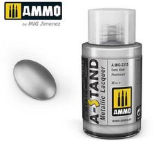 AMMO by MIG Jimenez AMMO MIG A-Stand pusiau matinis aliuminio metalikas dažai 30 ml (2315)