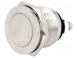 Switch: vandal resistant | Pos: 2 | SPST-NO | 2A/250VAC | IP40 | Ø19mm