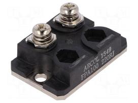 Resistor: thick film | screw | 220Ω | 100W | ±5% | 38x25x9mm | -55÷155°C