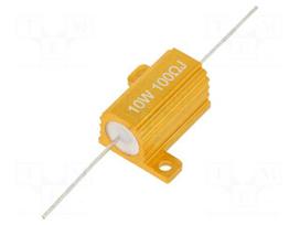 Resistor: wire-wound | 100Ω | with heatsink | 10W | ±5% | 50ppm/°C