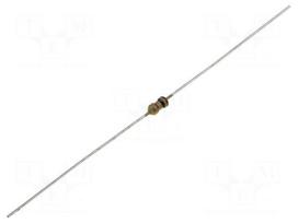 Resistor: carbon film | 2.4kΩ | THT | 250mW | ±5% | 250V | Ø0.43x28mm