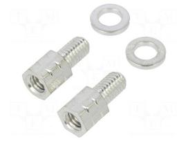 Set of screws for D-Sub | M3 | Screw length: 9.7mm | Thread len: 5mm