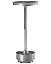 Belaidė LED stalinė lempa MAGO su reguliatoriumi metalinė sidabrinė