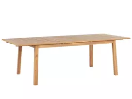 Sodo stalas išskleidžiamas CESANA 180/240 cm 100 cm Akacijos mediena Šviesiai rudas
