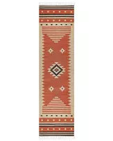 Kilimas GAVAR oranžinis 80 x 300 cm medvilninis