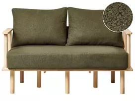 Dvivietė sofa ASKER Boucle tamsiai žalia