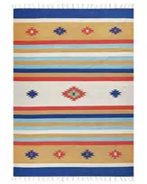 Kilimas TARONIK spalvotas 200 x 300 cm medvilninis Kilim