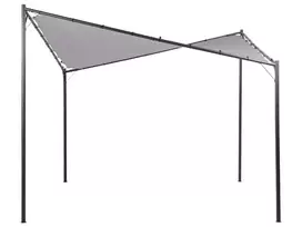 Sodo pavėsinė AVENTINE metalinė 300 cm 300 cm pilka