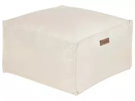 Pufas BOULDER kreminės baltos spalvos