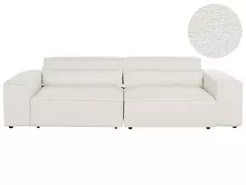 Dvivietė modulinė sofa HELLNAR, kreminė balta, Boucle