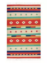 Kilimas MARGARA spalvotas 140 x 200 cm medvilninis Kilim