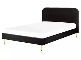 Viengulė lova FLAYAT 160 x 200 cm, juoda