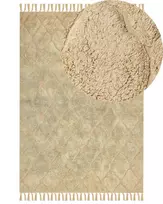Kilimas SANLIURFA smėlio spalvos 160 x 230 cm medvilninis
