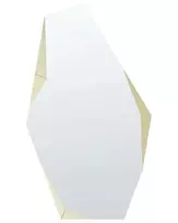 Sieninis veidrodis ARGUEL 68 cm 120 cm auksinis