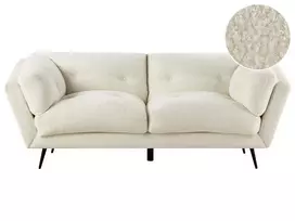 3 vietų sofa LENVIK, buklė audinys, balta