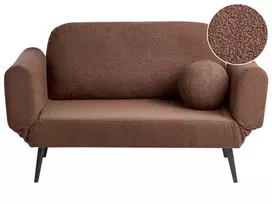 Dvivietė išskleidžiama sofa DOROTEA, Boucle, ruda