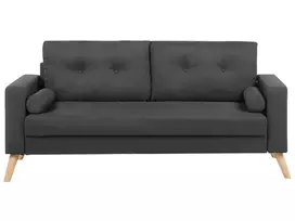 2 vietų sofa KALMAR tamsiai pilka