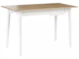Rašomasis stalas VITRION šviesiai rudas/baltas 120 cm 60 cm