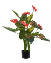 Dirbtinis augalas ANTHURIUM 95 cm, žalias
