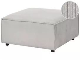 Pufas ARDAL, smėlio ir pilkos spalvos, velvetinis