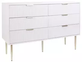Komoda su 6 stalčiais SOHO balta