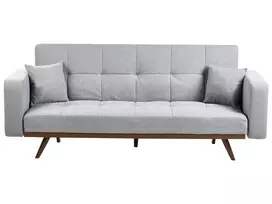 Trivietė sofa-lova HJULBY Pilka