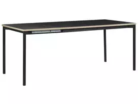 Išskleidžiamas valgomojo stalas AVIS juodas 140/190 cm 90 cm