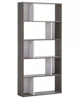 Knygų lentyna 5 lentynų ORILLA 174 cm tamsiai ruda