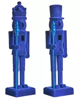 2 dekoratyvinių figūrėlių rinkinys FLATEY Spragtukas 40 cm, mėlynas