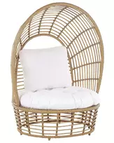 Sodo krėslas LIDO Rattan smėlio spalvos