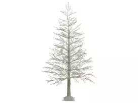 LED sodo dekoracija SUONTEE Kalėdų eglutė 180 cm balta