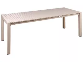 Išskleidžiamas sodo stalas ARDESIO 160/220 cm 90 cm Metalinis Smėlio spalvos