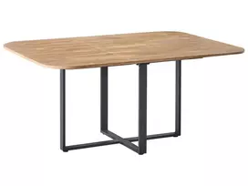 Išskleidžiamas valgomojo stalas COOPER, rudas, 120/160 cm