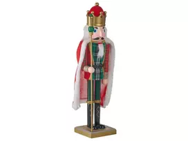Dekoratyvinė figūrėlė HALLSJON Spragtukas 50 cm raudona/žalia